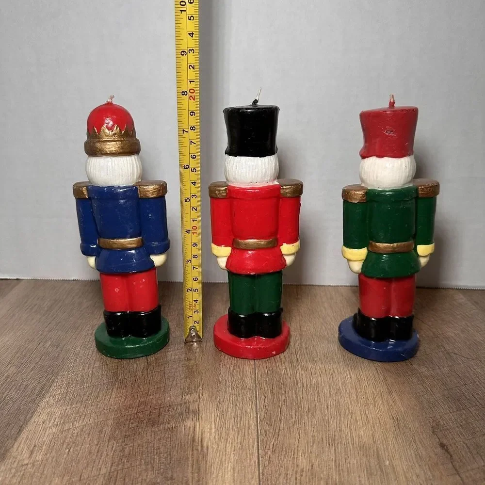 Nutcracker  Set Of 3 Candles Christmas‎ Joy Soldiers 8